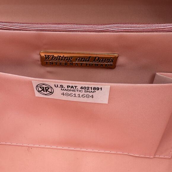 Vintage Whiting and Davis International Pink Purse Clutch - Picture 7 of 10